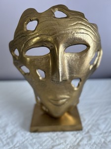 Tahari Home Collection Solid Brass Village Mask!