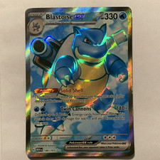 The Pok�mon Company Blastoise ex 184/165 SV 151 Full Art Holo UR English 330HP