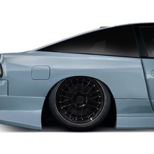 For Nissan 240sx 89-94 Rear Fender Flares B Sport Style Fiberglass Wide Body For Nissan 240sx 89-94 Rear Fender Flares B Sport Style Fiberglass Wide Body