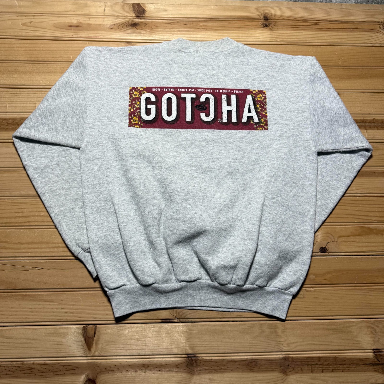 Vintage 90s Gotcha California Surfer Skate Crewneck Pullover Sweatshirt - Medium