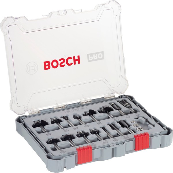 Bosch FräSer Set Mixed 15 Teilig 8Mm Schaft F. OberfräSen 2607017472-image