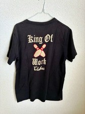 Ben Davis Embroidered Black L T-Shirt Casual Japan