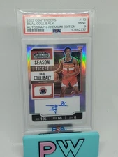 2023-24 Panini Contenders Bilal Coulibaly Holo Auto SSP PSA 9 WIZARDS
