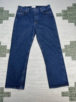 Agolde Los Angeles 90s Pinch Waist High Rise Straight Jeans Womens 32 Blue 34x29