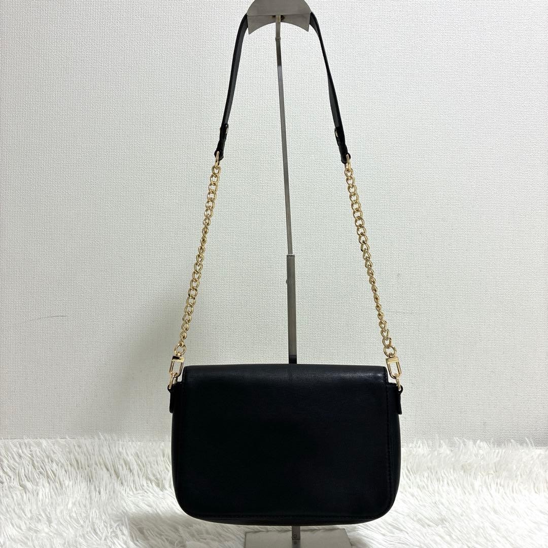 Tory Burch 2-way Chain Shoulder Bag Leather Black Women's From Japan thumbnail 5