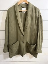 Madewell Olive Green Lightspun Dorset Slouchy Blazer Olive Green Size XL