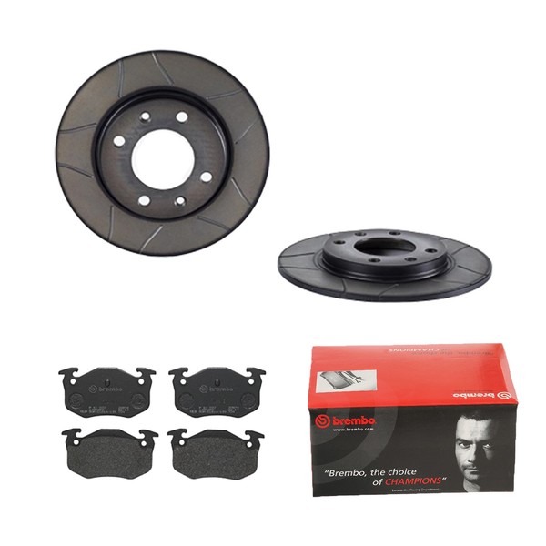 Brembo Bremsscheiben Ø247MM + BremsbelÄGe Hinten FÜR Peugeot 306 106 II 206 VAN-image