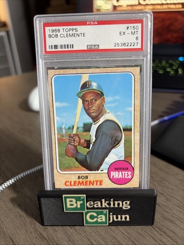 1968 TOPPS Bob Roberto Clemente #150 PSA EX-MT 6 Pirates