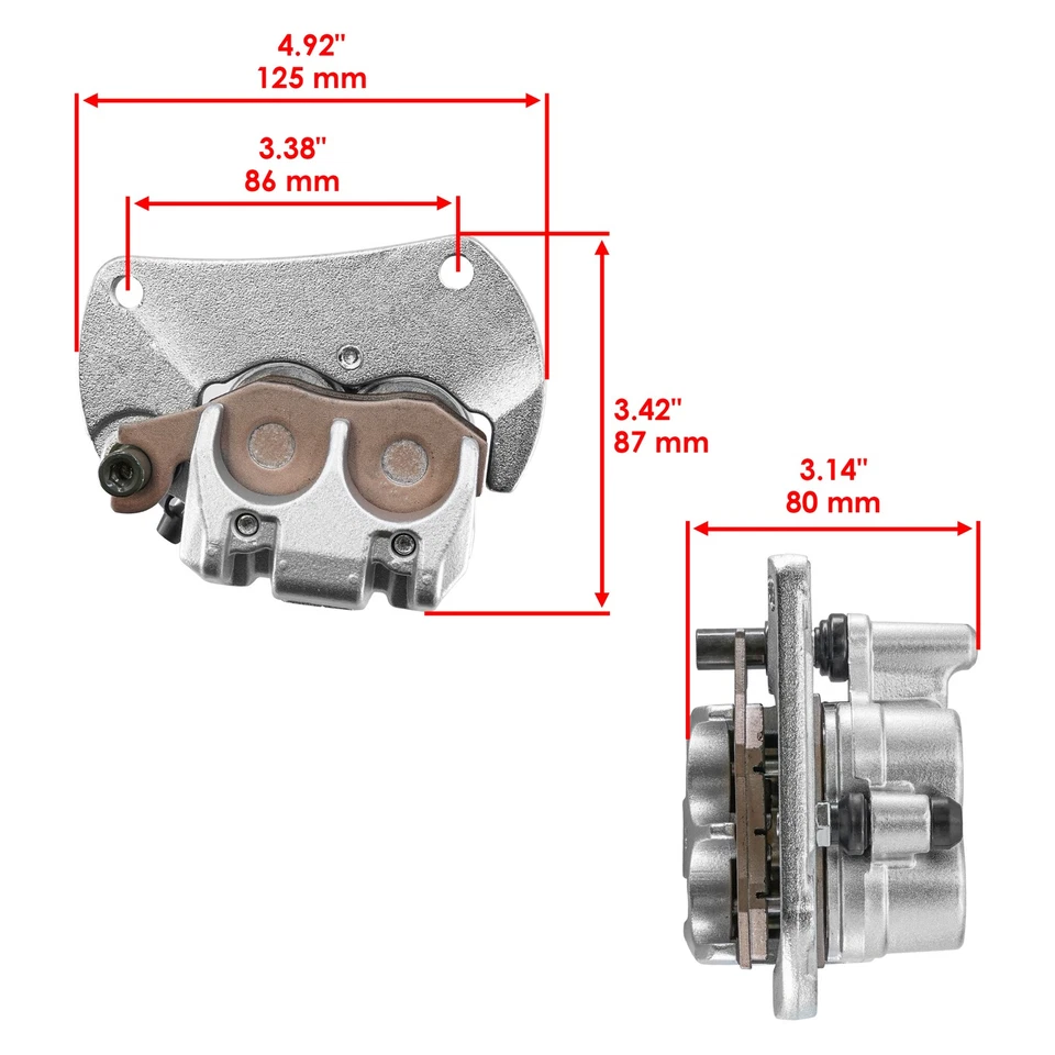 Front Right Brake Caliper For Can Am Commander 1000 11-14 XT 11-18 XTP 2014-2020 - Image 2 of 4