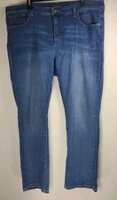 LRL Lauren Jeans Co Ralph Lauren Women Dark Blue Classic Straight Sz 16