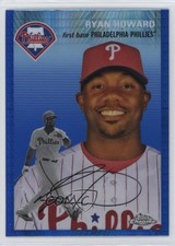 2023 Topps Chrome Platinum Anniversary Blue Prism Refractor Ryan Howard #411 e4j