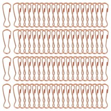 80 Pcs 32mm Stainless Steel 304 Spring Snap Lanyard Hook Keyring, Red Bronze