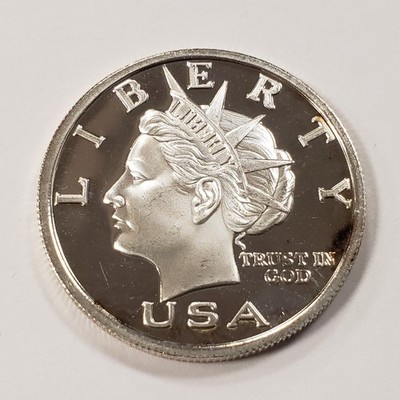 1/2 oz .999 Silver Round - 2003 $5 Liberty Dollar Nor fed - SKU
