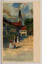 Pullach Isar Valley Munich Bavaria Pullach Litho approx. 1900 Carl Schmidt