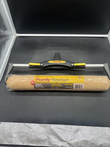 PURDY 14A753018 12 to 18" Adjustable Paint Roller Frame w/ Marathon 1/2" Nap