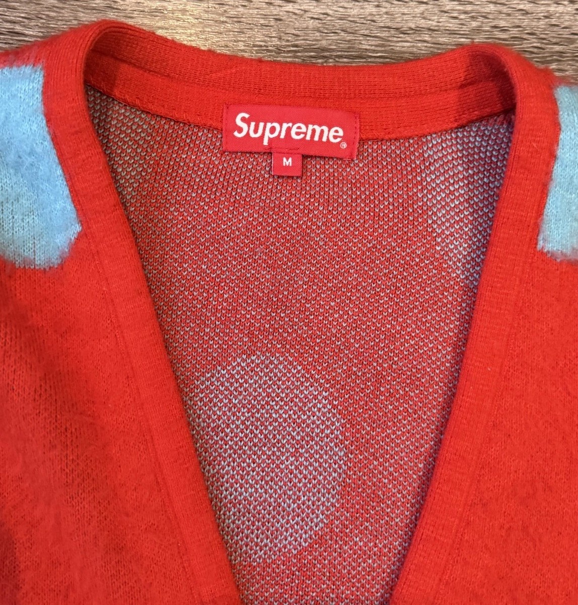 Supreme Brushed Polka Dot Cardigan SS 2020 Formal Streetwear Red