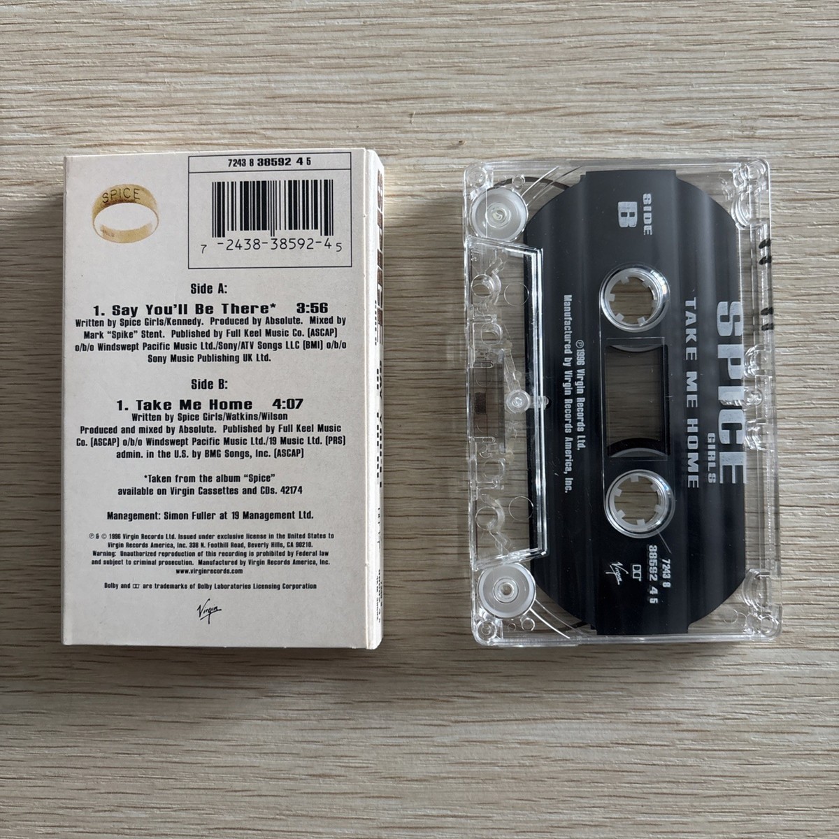 Spice Girls say you'll be there CASSETTE TAPE single | eBay