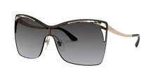 Bvlgari Women's Butterfly Sunglasses BV6138-20148G Gray Geometric