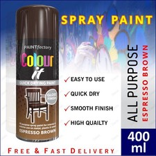 All Purpose Spray Paint Aerosol Matt Gloss Satin Primer Metal Wood Plastic 400ml