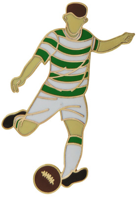 Bray Wanderers Football Player Retro Gold Plated Pin Badge