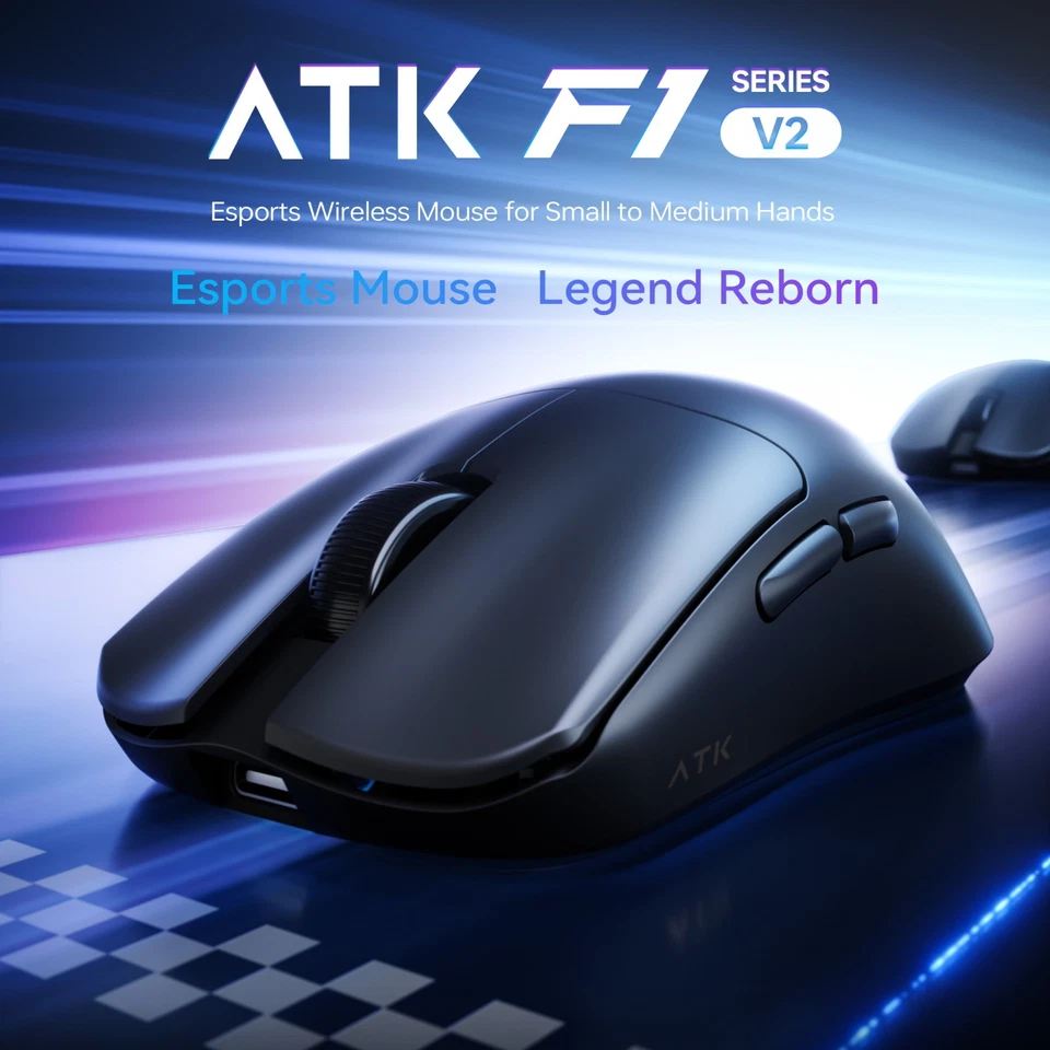 ATK Blazing Sky F1 V2 Ultimate Wireless Gaming Mouse 8KHz PAW3950 Ultra 38g - Image 2 of 4
