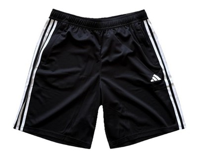Adidas Men's Train Essentials Pique 3-Stripes Shorts Black NWT Size L IB8243