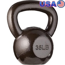 Solid Cast Iron Kettlebell Strength Training Fitness Exercise Equipment New