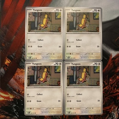 4x Yungoos 109/132 Me01: Mega Evolution Regular-4x Deck Pack