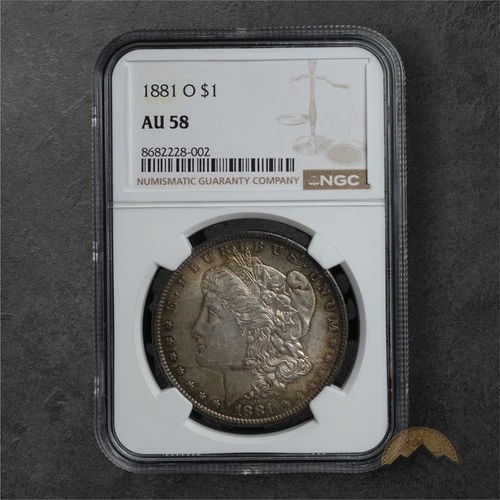 1881-O Morgan Silver Dollar $1 - NGC AU58 - New Orleans