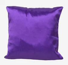 Euro Pillow Cover with zipper 26x26 - Purple Bridal Satin - sold per piece