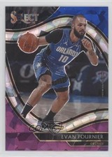 2020 Select Courtside Blue White Purple Cracked Ice Prizm Evan Fournier #250 0x1