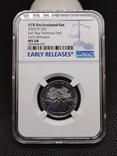 2020 D ATB NATIONAL PARK Quarter 25c NGC MS 68