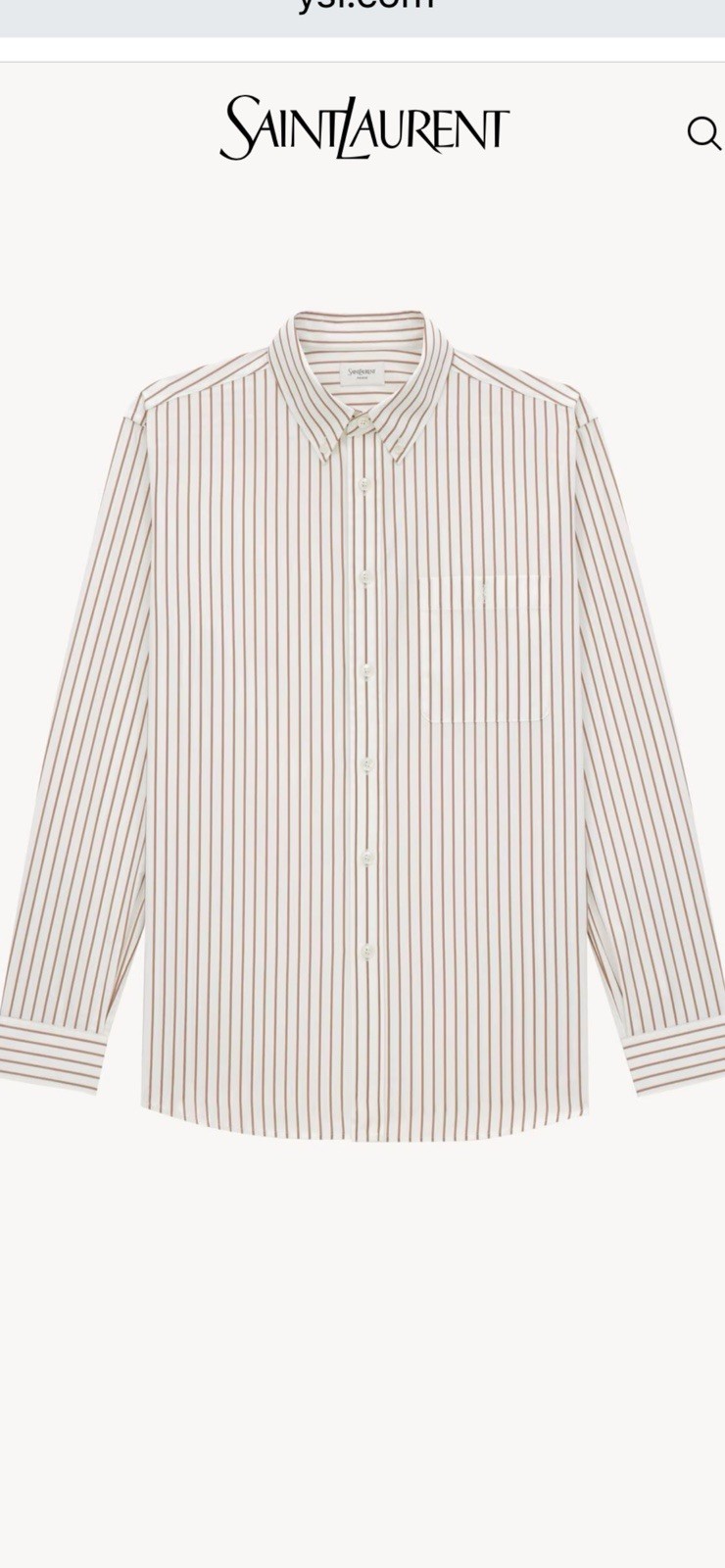 Camicia leggera uomo Saint Laurent. 42 16 5. $1090