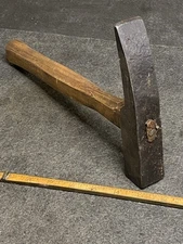 Antique Hand Forged Mason Brick Layers Square Face Hammer 2 Lbs 