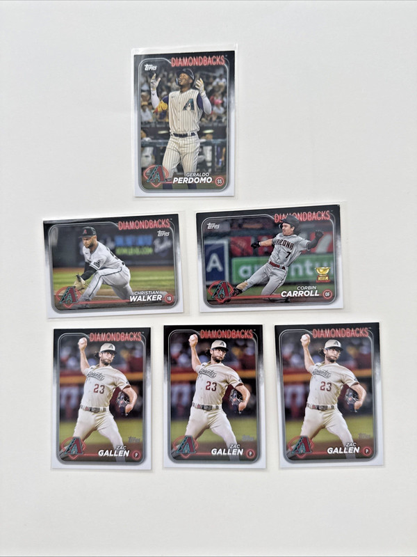 2024 Topps Arizona Diamondbacks 6 Card Lot Corbin Carroll Gold Cup 🔥
