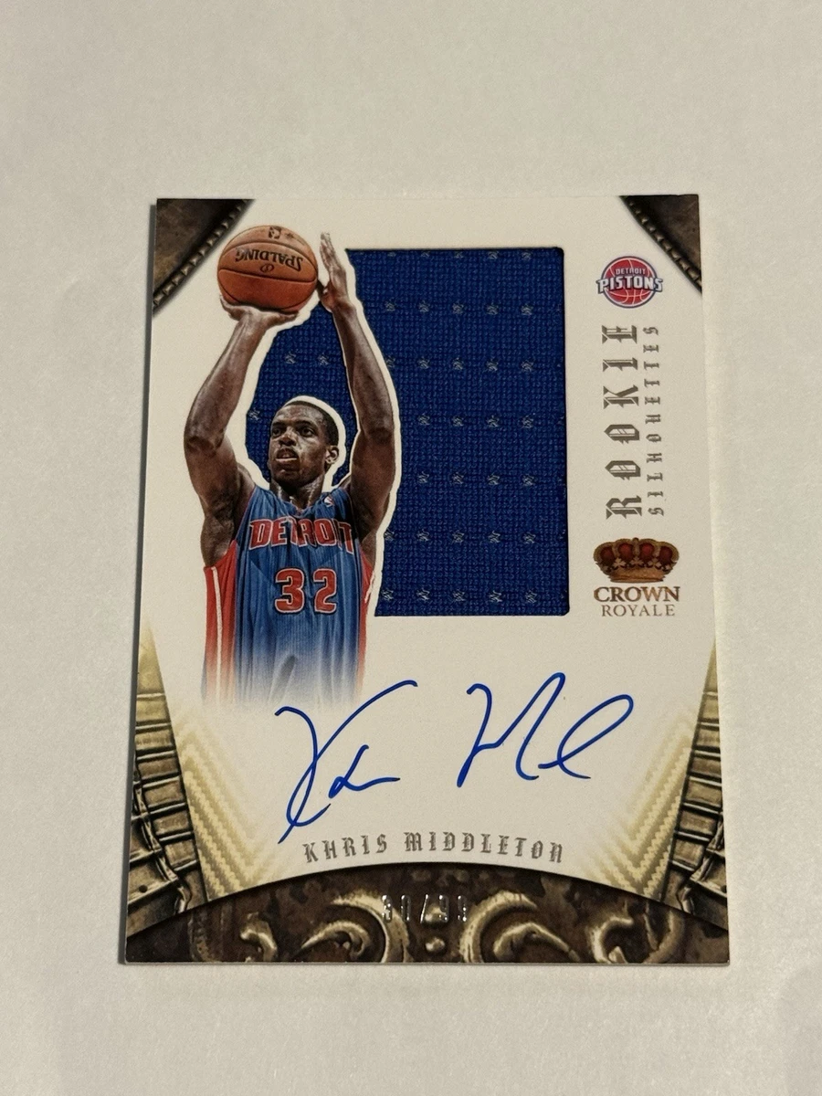 Panini Khris Middleton Basketball Autographed Sports Trading Cards