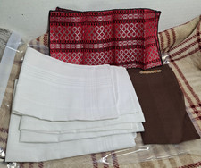 10Pcs. 8 Cotton Handkerchiefs, 15''x15'' White , 2 Pocket Squares 1 Silk/Poly