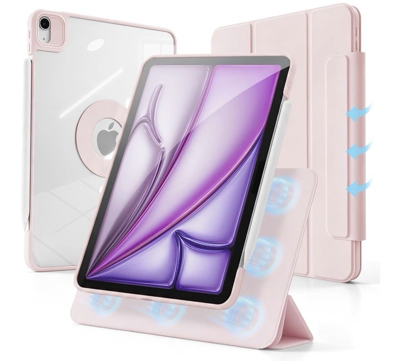 Hybrid Slim Case for iPad Air 11-inch M4/M3/M2 (2026/2025/2024) Clear Back Shell