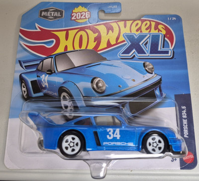 2026 Hot Wheels XL - Porsche 934.5 - Blue 1/43 Scale Metal Diecast #1/24 NIP