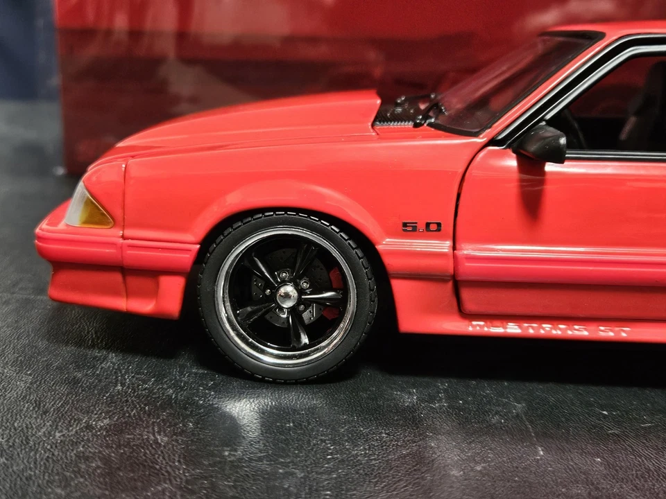GMP  1:18 Scale 1988 Ford Mustang GT  Street Fighter Edition In Red #381/624 NEW - Image 4 of 4