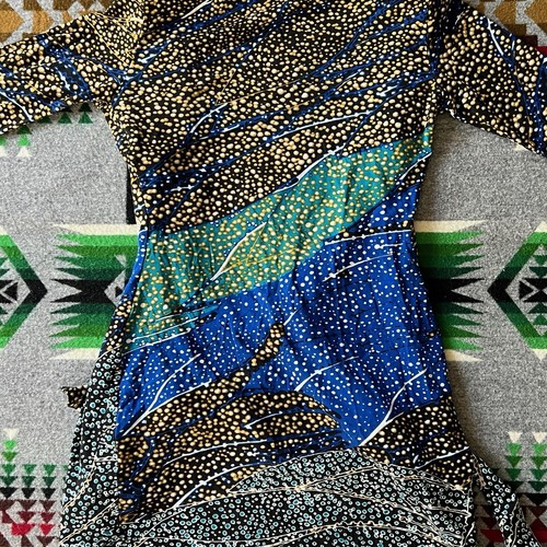 DIANE VON FURSTENBURG Silk Wrap Dress Women’s DVF Multicolor Size 0 EUC D7 - Picture 10 of 13