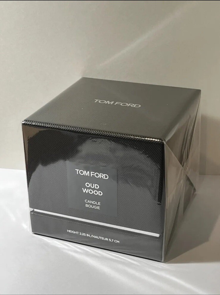 Tom Ford Oud Wood Candle, Full Size 2.25in/5.7cm, New & Sealed