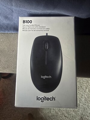 Logitech B100 Corded Mouse   Wired USB Mouse for Computers and laptops