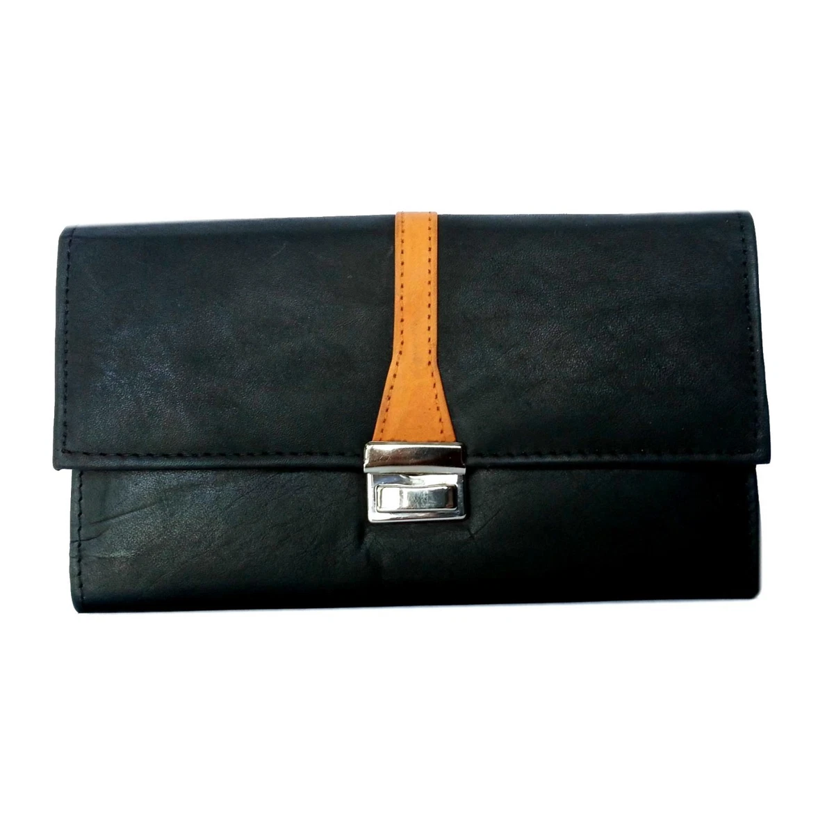 Portafoglio Taxi • Portafoglio Da Cameriere, Morbida Pelle Genuina, Molto Leggero, Nero, Blu, Verde, Giallo, Rosa, Personalizzazione Possibile, 92430 - Italia - Foto 5