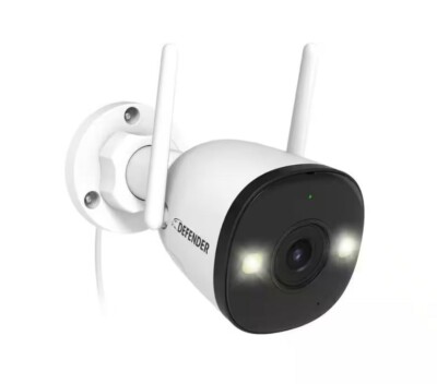 AI Powered 4K Guard Pro WiFi 6 Plug-in Outdoor Security Camera by Defender