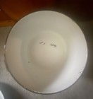 Vintage Farmhouse White Enamelware Black Trim Large Stock Pot Lid Enamel Pot — photo 7
