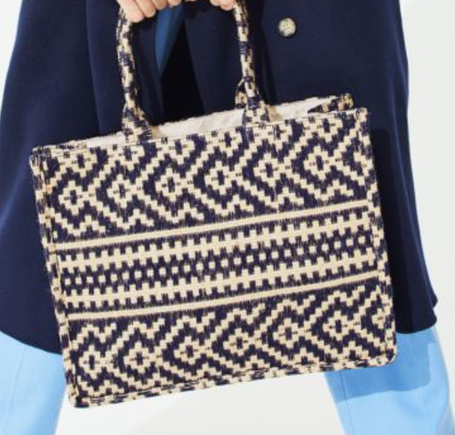 Bolso de H&M Edición Limitada Jacquard Tejido GRANDE Algodón | eBay