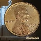 1954 Lincoln Wheat Penny Cent Gem Proof Red Pulled From Storage Needs, New Home