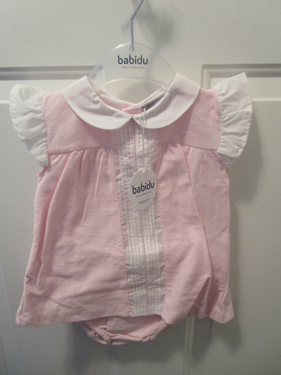 BABIDU BABY GIRL'S PINK ANGEL SLEEVE 2-PIECE SET NEW