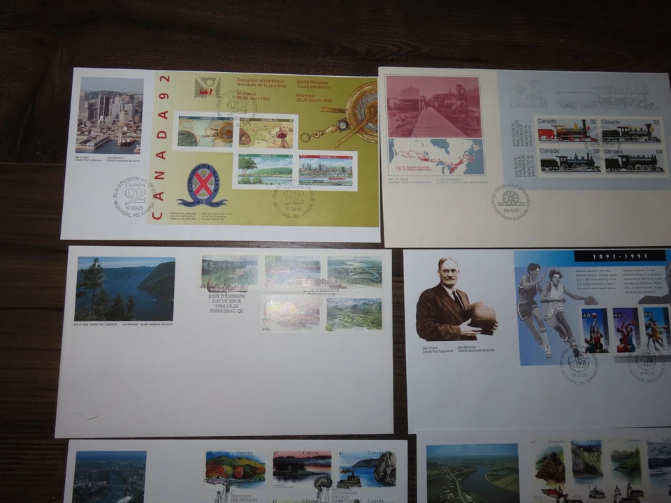 8 Canada Lqrge Format FDC,s Souvenir Sheets & Booklet Panes - face value $18.25 - Image 2 of 4